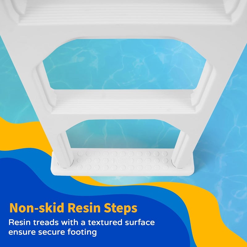Blue Wave NE1142 Aluminum/Resin In-Pool Ladder - Image 4